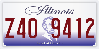 IL license plate Z409412
