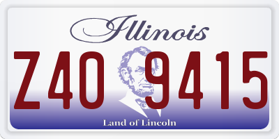 IL license plate Z409415