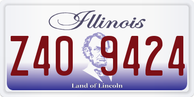IL license plate Z409424