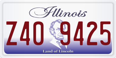 IL license plate Z409425