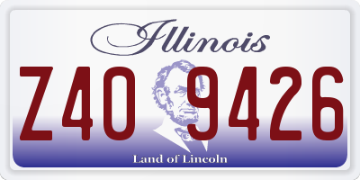 IL license plate Z409426