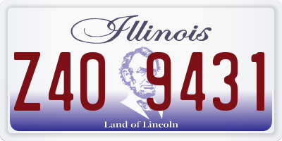 IL license plate Z409431