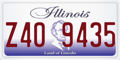 IL license plate Z409435