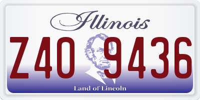 IL license plate Z409436