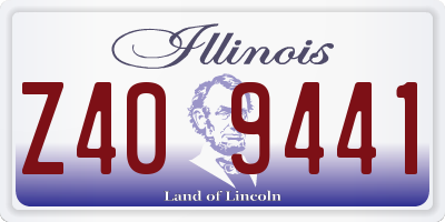 IL license plate Z409441