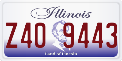 IL license plate Z409443