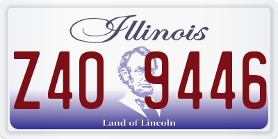 IL license plate Z409446