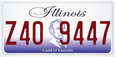IL license plate Z409447