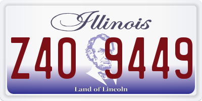 IL license plate Z409449