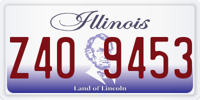 IL license plate Z409453