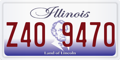 IL license plate Z409470