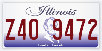 IL license plate Z409472