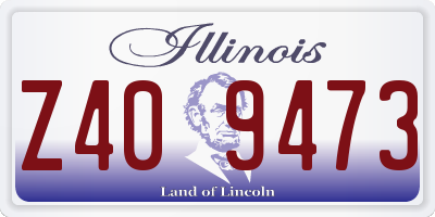 IL license plate Z409473