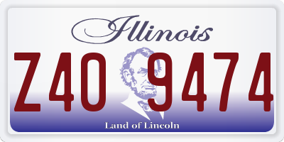 IL license plate Z409474