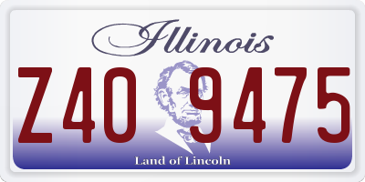IL license plate Z409475
