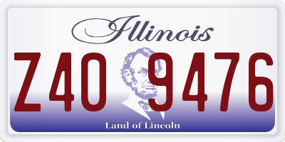 IL license plate Z409476