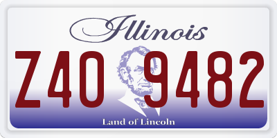 IL license plate Z409482