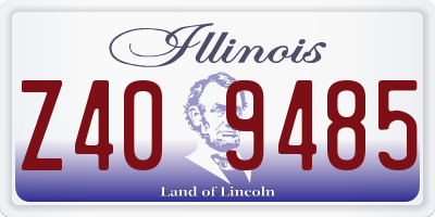 IL license plate Z409485