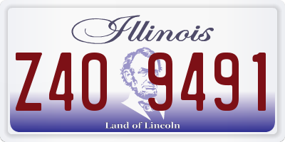 IL license plate Z409491