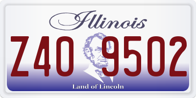 IL license plate Z409502