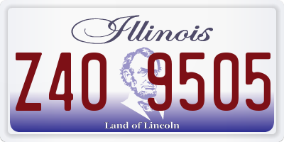IL license plate Z409505