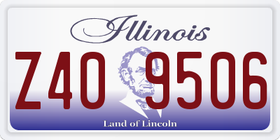 IL license plate Z409506
