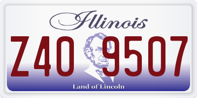 IL license plate Z409507