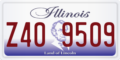 IL license plate Z409509