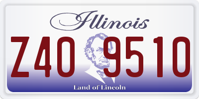 IL license plate Z409510