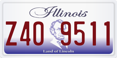IL license plate Z409511