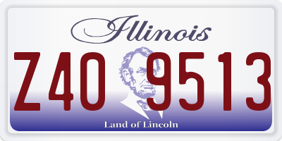 IL license plate Z409513