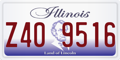 IL license plate Z409516