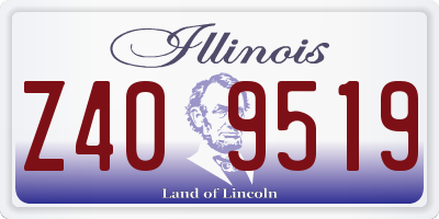 IL license plate Z409519