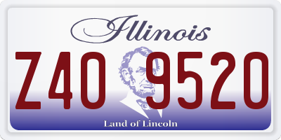 IL license plate Z409520