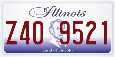 IL license plate Z409521