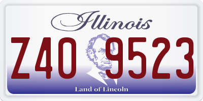 IL license plate Z409523