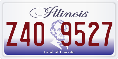 IL license plate Z409527