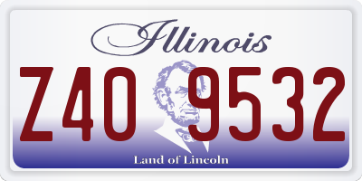 IL license plate Z409532