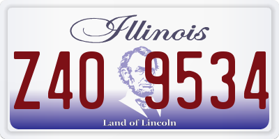 IL license plate Z409534