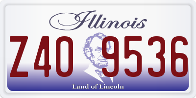IL license plate Z409536