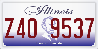 IL license plate Z409537