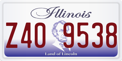 IL license plate Z409538