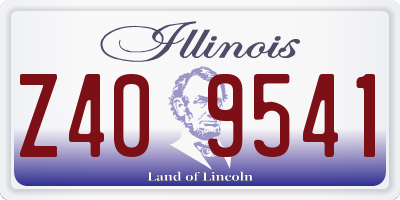IL license plate Z409541