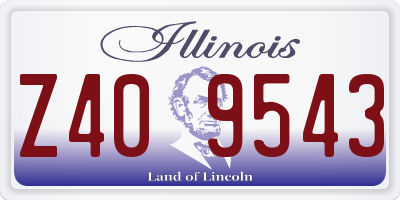 IL license plate Z409543