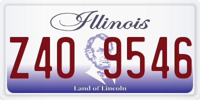 IL license plate Z409546