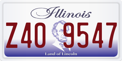 IL license plate Z409547