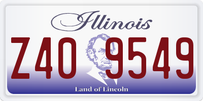 IL license plate Z409549