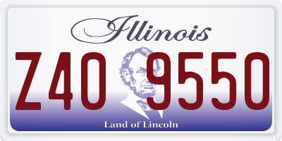 IL license plate Z409550