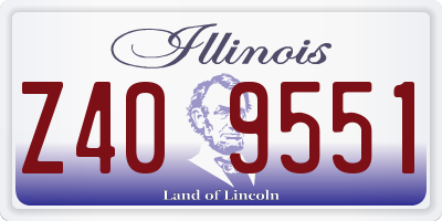 IL license plate Z409551