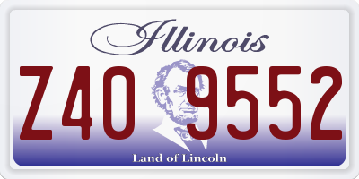 IL license plate Z409552